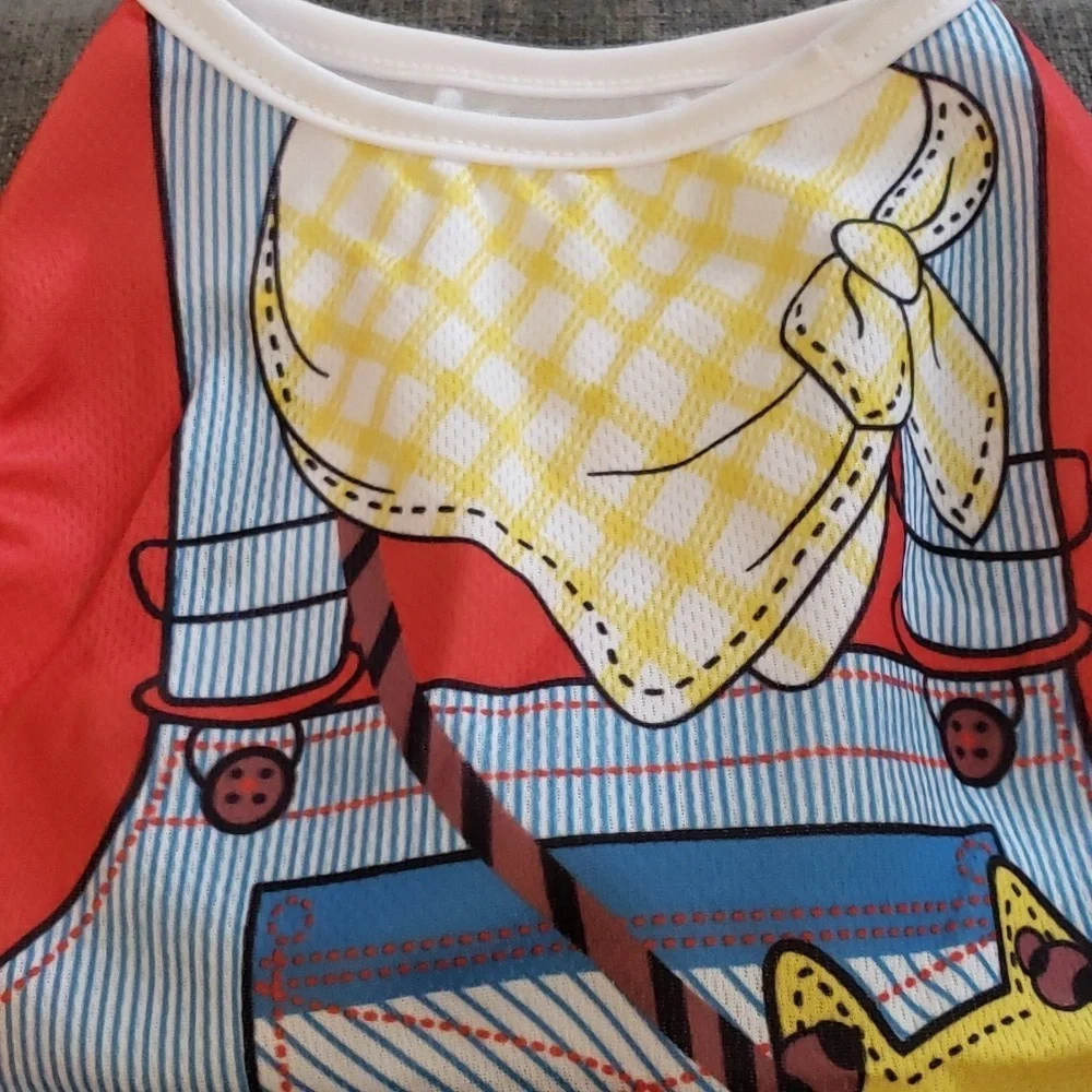 Lulala Costumes Printed Puppy T-Shirts Breathable Dog Outfit Size L